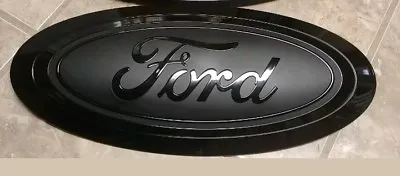 2017-19 Ford F250 F350 GRILL  Emblem GLOSS/MATTE BLACK No Camera • $162