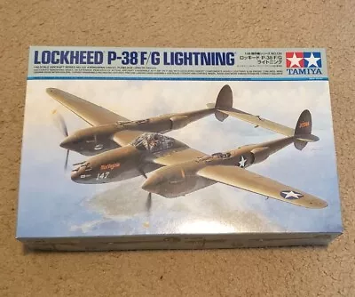 Tamiya (TAMIYA) 1/48 Lockheed P-38 F/G Lightning Aircraft Kit - 61120 • $55