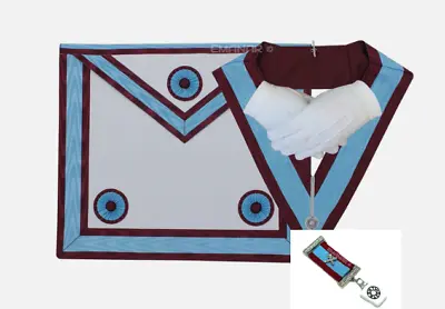 Masonic Regalia Mark Master Masons Apron Collar Jewel Gloves *NEW TOP CLASS* • £7.85