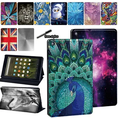 £7.99 • Buy Leather Flip Smart Stand Case For Amazon Fire HD 10 8 7 Tablet ALEXA Cover UK
