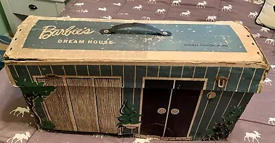 Vintage 1962 Cardboard Fold-Out Barbie Dream House With Furniture. • $17