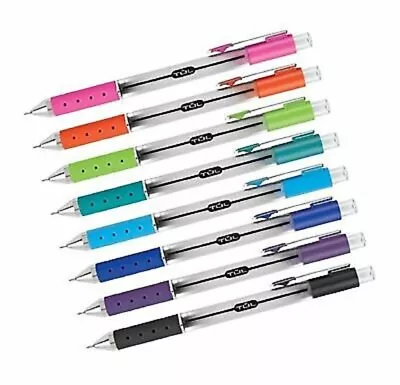$15.99 • Buy TUL Retractable Gel Pens, 0.5 Mm -,Fine /Assorted Bright Ink, 8-Pack - Gel