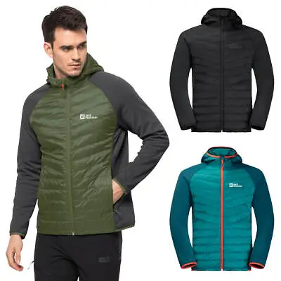 Jack Wolfskin Mens 2023 Routeburn Pro Water Repellent Hybrid Jacket 30% OFF RRP • £69.99