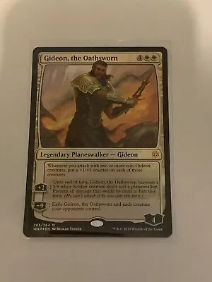 Gideon The Oathsworn Foil - Mtg Magic The Gathering - Excellent Condition • £3