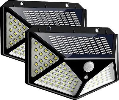$6.95 • Buy Solar Power 100 LED Lights PIR Motion Sensor Outdoor Security Lamp Wall US
