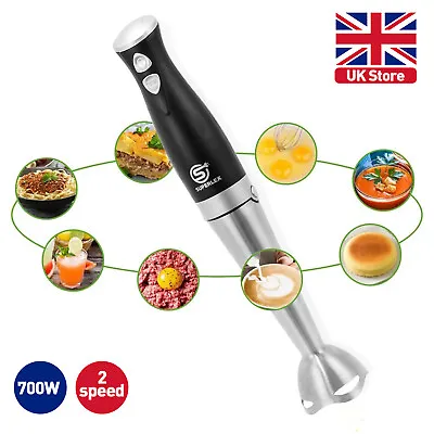 700W Electric Hand Held Blender Stick Food Processor Mixer Fruit Whisk 2-Speed • £16.31