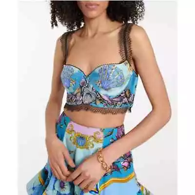 Versace NWT Trésor De La Mer Print Bralette Top Size IT 36 / US XS • $498