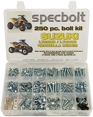 SUZUKI LT250R ATV Bolt Kit  LT500R QUADZILLA Fender Plastic SPECBOLT • $59.99