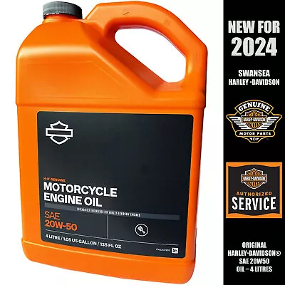 Genuine Harley Davidson H-D 360 Motorcycle Oil 20w50 4 Litre 62600042B • £54.99