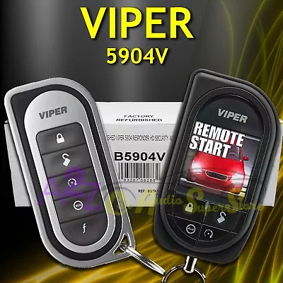 Refurbished Viper 5904v 2-way Auto Remote Start Car Alarm Keyless Entry Hd Color • $369.99