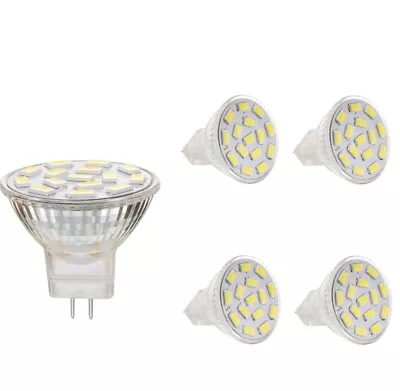 £9.99 • Buy 4 X MR11 GU4.0 3.5W LED Light Bulbs, Equivalent To 25-35W Halogen Lamps 3000k
