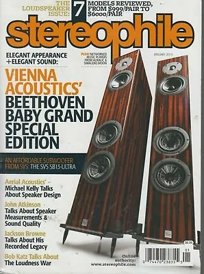 $6.99 • Buy Stereophile January 2015 Vienna Acoustics' Beethoven Baby Grand Special Edition
