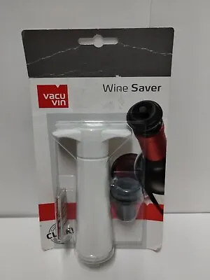 $6.60 • Buy Original VacuVin Wine Saver Pump (White) With Stopper - NEW