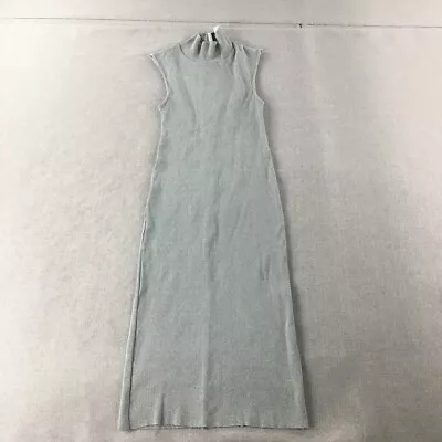 Viktoria Woods Womens Dress Size 0 Light Blue Midi Knit Stretch Bodycon • $27.98