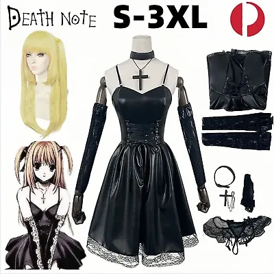 Death Note Misa Amane Cosplay Costume Anime Wig Dress Uniform Party Halloween AU • $21.85