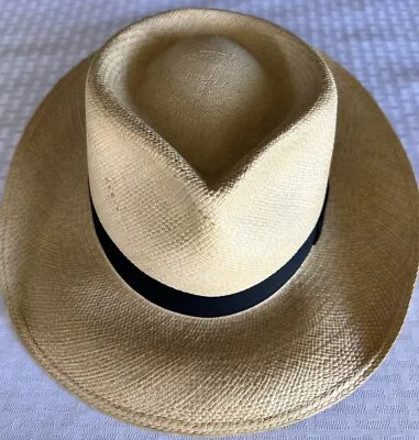 Vintage Genuine Pilgrim Panama Fedora Hat Size 7 • $165