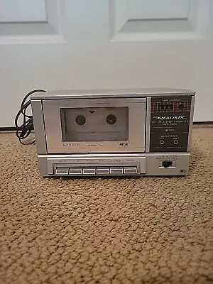Vintage Realistic Cassette Tape Deck Model SCT-34 Counter & Recorder • $59.99
