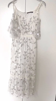 £19.99 • Buy S - 6/8 Occasion By Dex White Gatsby/bridal Wedding Dress 1920's Downtown Abbey