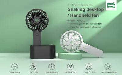 Hand-Held Mini Fan Portable Desk Fan Cooler Cooling Rechargeable With Battery • $6.99