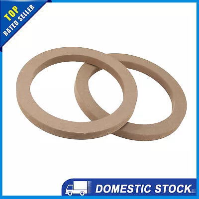 Universal 6.5  Wooden Car Speaker Subwoofer Spacer Rings Adapter Plate Pack Of 2 • £8