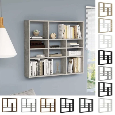 Wall Shelf Chipboard Bedroom Living Room Floating Rack Multi Colours VidaXL • £38.99