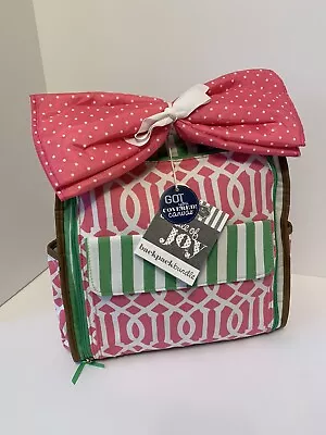 Mud Pie Bundle Of Joy Backpack Bundle Diaper Bag Pink/Green - New With Tags • $45