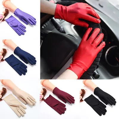 £2.75 • Buy Women's Thin Etiquette Short Gloves Sunscreen Gloves Weddings Casual Gift