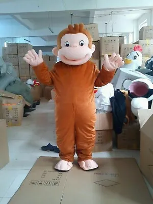 New Monkey Mascot Costume Fancy Free Shipping Adult Hot Tops • $109