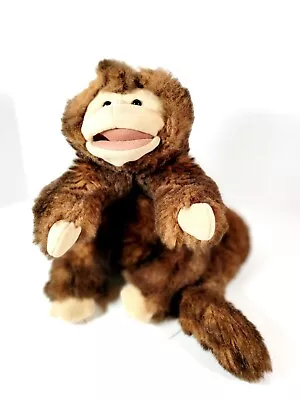 Folkmanis Folktails 10  Monkey Plush Hand Puppet Animal Brown Long Tail  • $9.99