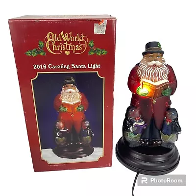 2016 Merck Old World Christmas  Caroling Santa  Figurine W/BOX #529773 • $69.99