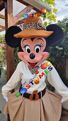 Hire Safari Minnie Mouse Lookalike Costume Mascot Fancy Dress Delivery UK KJ • £50