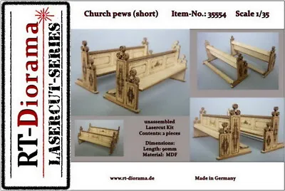 RT-Diorama 1/35 Church Pews (short 2pcs) • $51.50