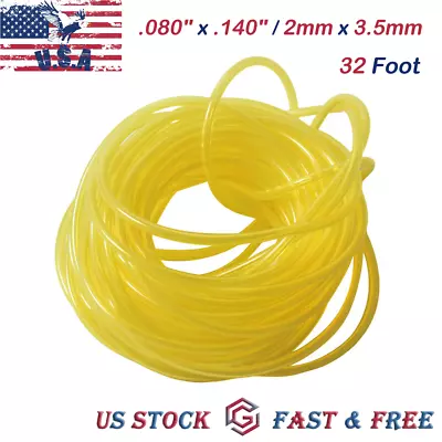 32 Foot Fuel Gas Line Pipe Hose For Tygon Petrol Trimmer Chainsaw Blower 2x3.5mm • $8.99