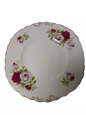 Vintage Cake Biscuit Sandwich Plate Colclough Ridgway Potteries Bone China Rose • $9.95