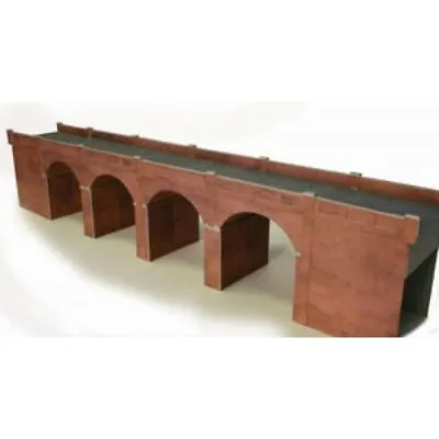 Double Track Red Brick Viaduct - OO/HO Card Kit – Metcalfe PO240 • £20