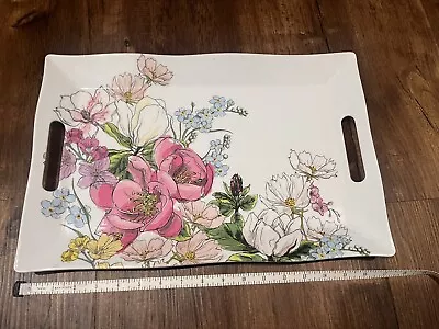 Michel Serving Tray Melamine Serveware  Magnolia  Large Designworks Food Safe • $21.99