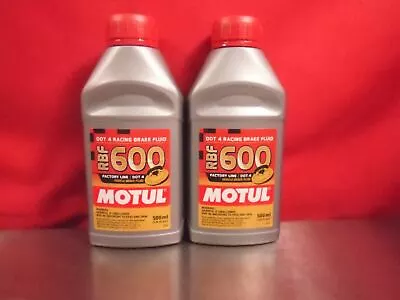 2 Motul 600 Brake Fluid 100949 500ml Bottles • $55.99