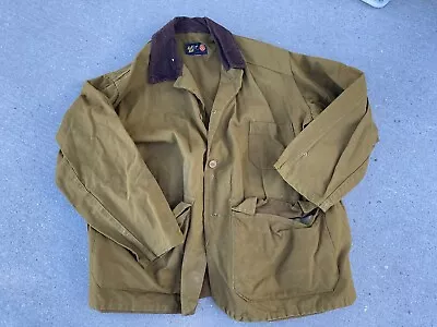 Vintage Bullseye Bill Jacket Men’s L/XL Hunting Duck Canvas Water Repellent • $44.79