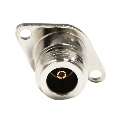 1PC N Type Female Jack RF COAX Connector 2-hole Panel Mount With Solder Cup • $1.75