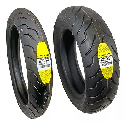 Dunlop American Elite 100/90B19 130/90B16 Front Rear Motorcycle Tires Set • $383.71