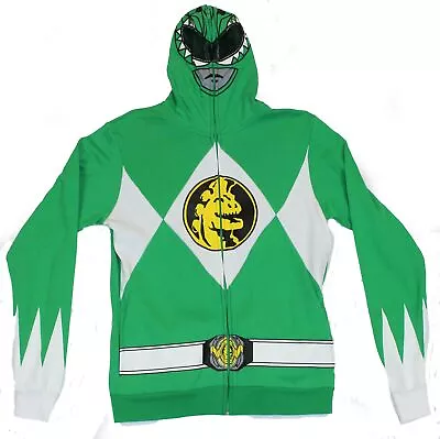 Mighty Morphin Power Rangers Mens Hoodie Sweatshirt - Green Ranger • $30.97