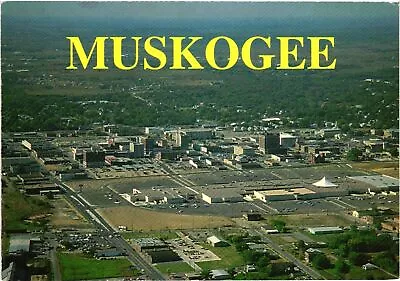 Vintage Postcard 4x6- Shopping Center Muskogee • $8.95