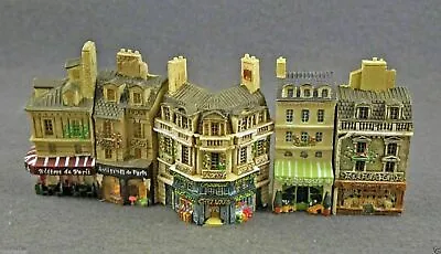 NIB J Carlton By Gault French Miniature Set Of Five Paris Buildings 2 3/8   High • $109.99