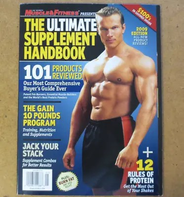 Muscle & Fitness Magazine Exercise Supplement Meal Plan Shirtless Male Workout • $32