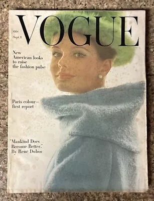 Vintage Vogue Magazine September 1 1962 Kecia Hyman Cover 60s Marilyn Monroe • $11.50