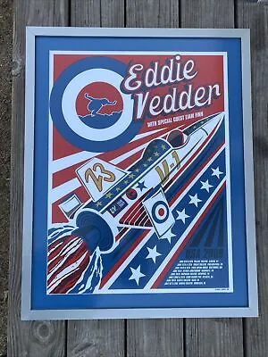 Eddie Vedder Of PEARL JAM  POSTER 2009 Solo Tour Poster By Brad Klausen Mint • $256.45