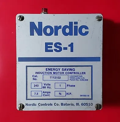 NORDIC ES-1 1 Phase 240V 7.5 Amp 3/4 HP - Induction Motor Controller 1112102 • $69.99