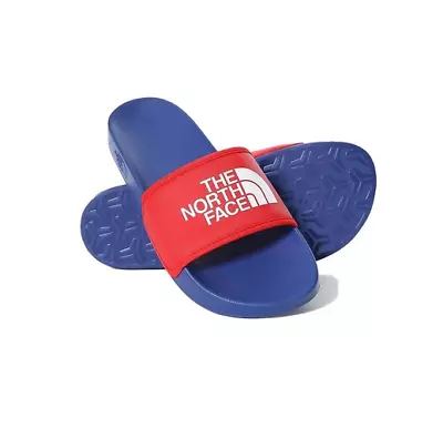 Mens The North Face Base Camp Slide Ill Blue/Horizon Red Flip-Flop • £35.35