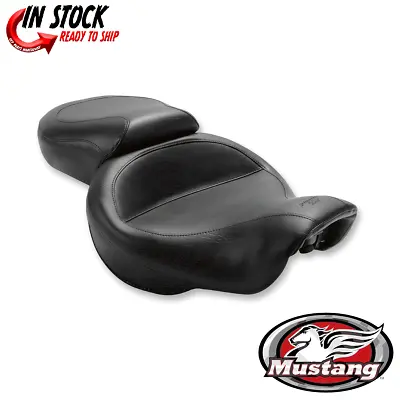 Mustang Wide Vintage 2-Up Motorcycle Solo Seat 06-17 Harley Dyna FXDF FXDL FLD • $593.40