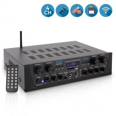 Pyle PTA44BT 4-Ch. Bluetooth Amplifier Stereo Receiver System With FM Radio • $90.99